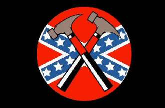 [Confederate Hammerskin flag]
